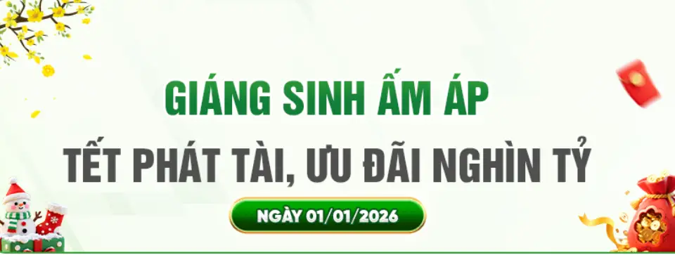 Giáng Sinh Ấm Áp OK9 2025 – Nhận Lì Xì Siêu Khủng 1.000 Tỷ Đồng Đón Năm Mới 2026 2 Giáng sinh ấm áp OK9 tết phát tài ưu đãi nghìn tỷ